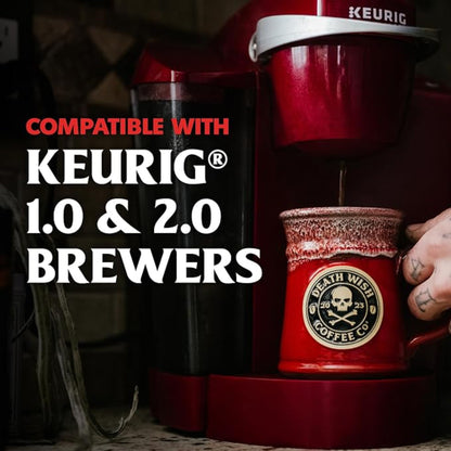 Death Wish Coffee - Dark Roast Single Serve Pods - (50 Count)