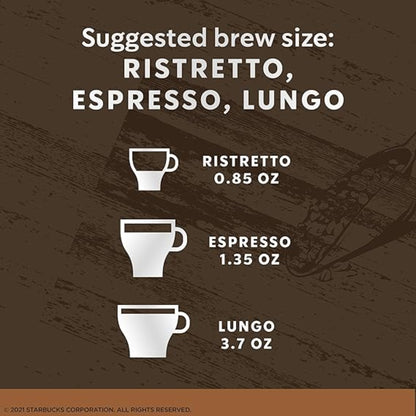 Starbucks by Nespresso Original Line Variety Pack Coffee, 50-count Espresso Pods