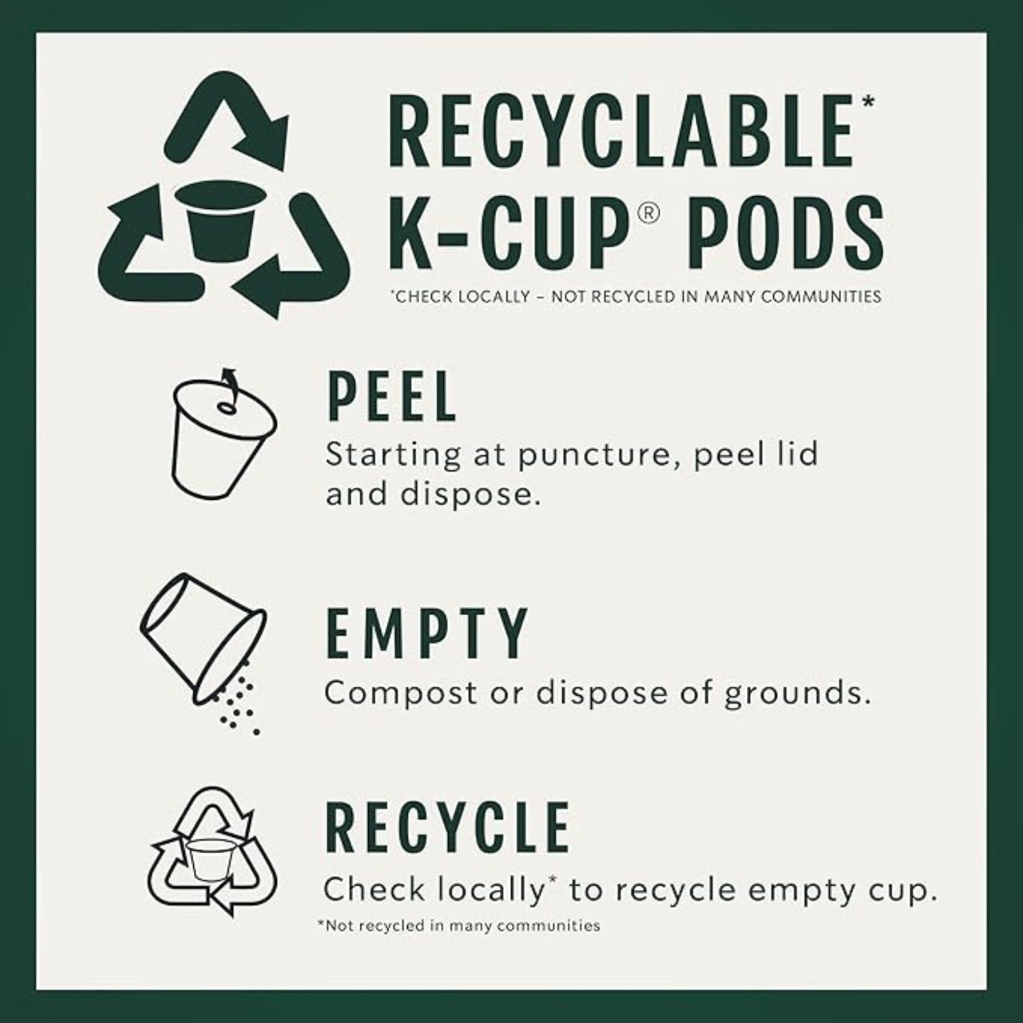 Starbucks K-Cup Coffee Pods, Dark Roast Coffee, French Roast, 100% Arabica, 1 box (32 pods)