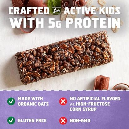Zbar Protein - Chocolate Flavored Mint - Crispy Snack Bars - Made with Organic Oats - Non-GMO - 5g Protein - Gluten Free Protein Bars (15 Pack)